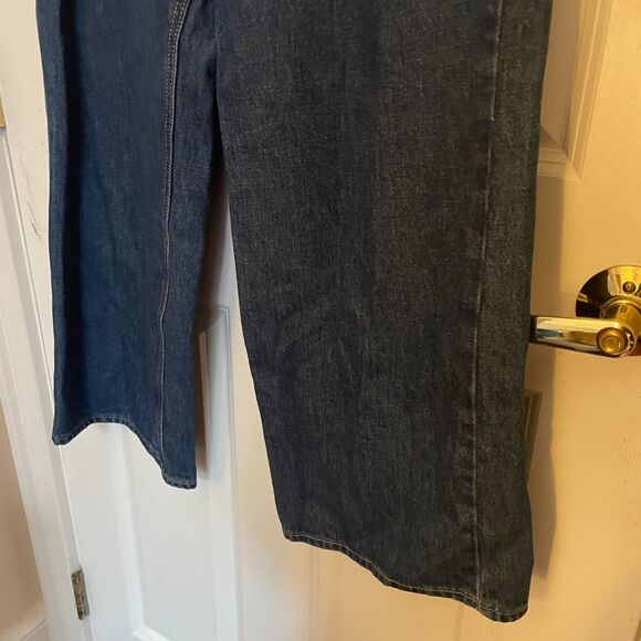 Old Navy NWT Wide Leg Extra High Rise Dark Wash Jeans Denim Size 8 Y2k Casual - Picture 8 of 8
